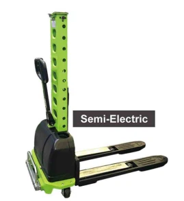 Pusiau elektrinis savaime pakeliamas šakinis krautuvas